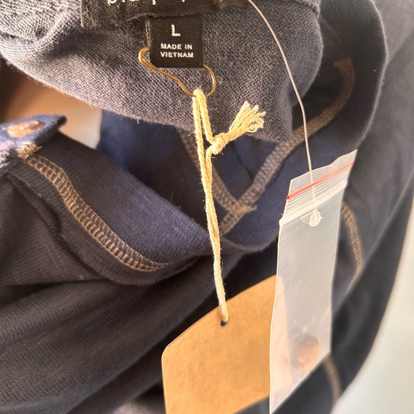 Womens Blue Pepper Navy Blue Button Up Shirt Soft Large NWT - Picture 5 of 6